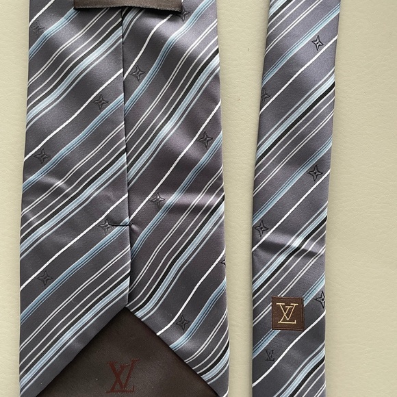 LOUIS VUITTON TIE PURE WOVEN SILK MONOGRAM PATTERN - Picture 2 of 4